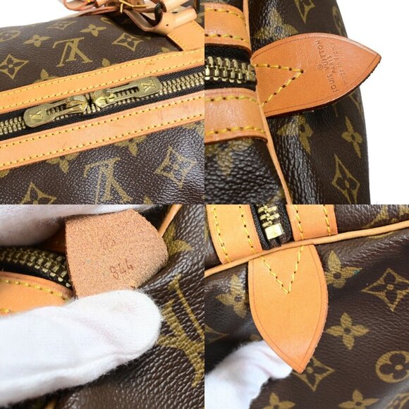 LOUIS VUITTON Sac Souple 55 Travel Hand Bag Monogram Leather - Picture 11 of 14